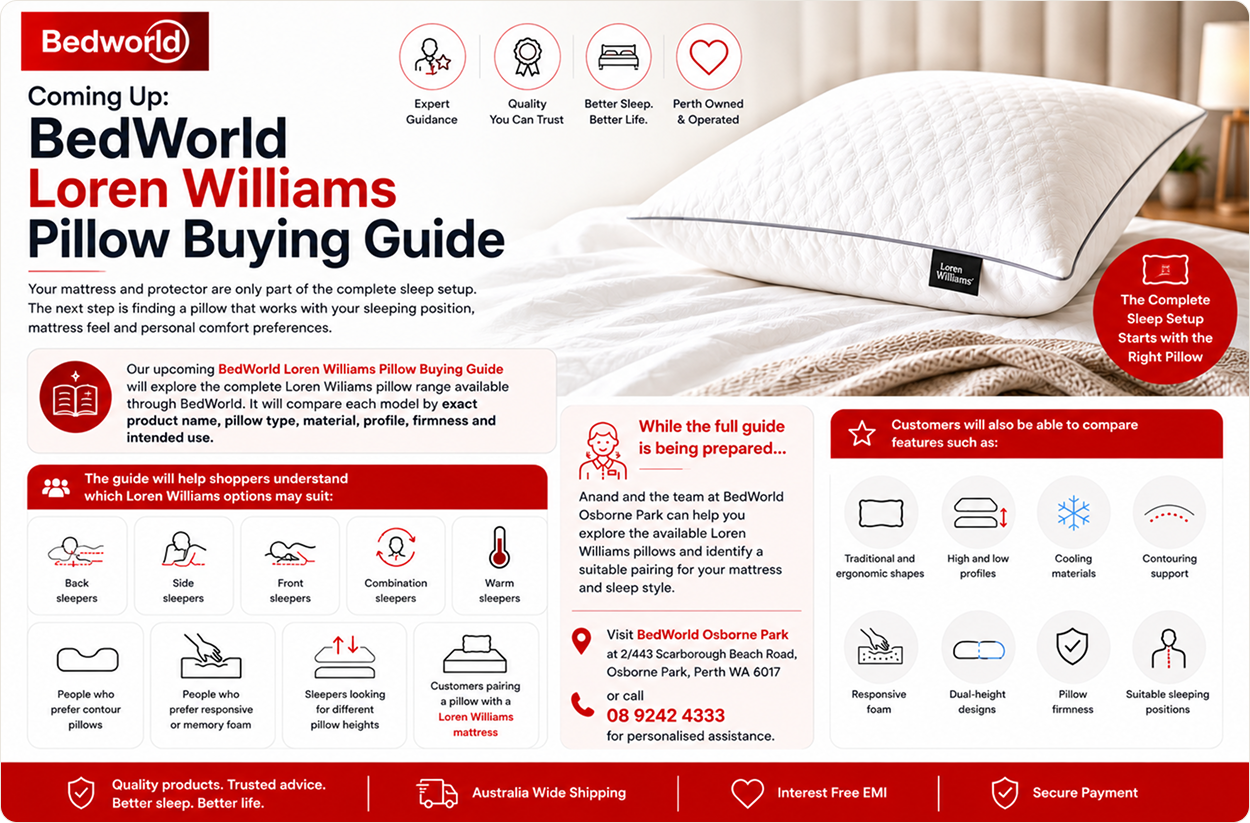 Bedworld Loren Williams pillow Buying guide for different sleeping positions