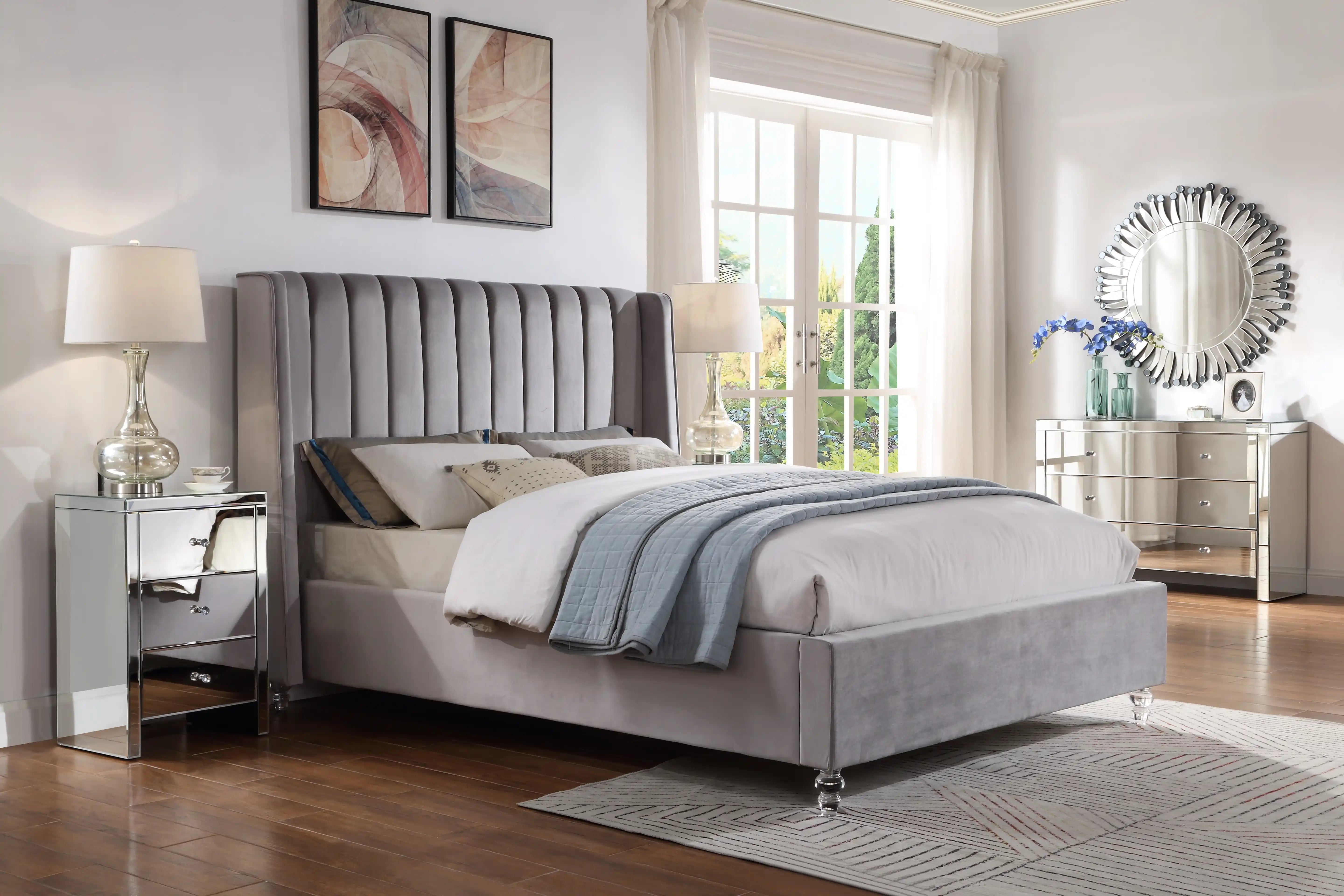 Belair Gas Lift Upholstered Storage Bedframe
