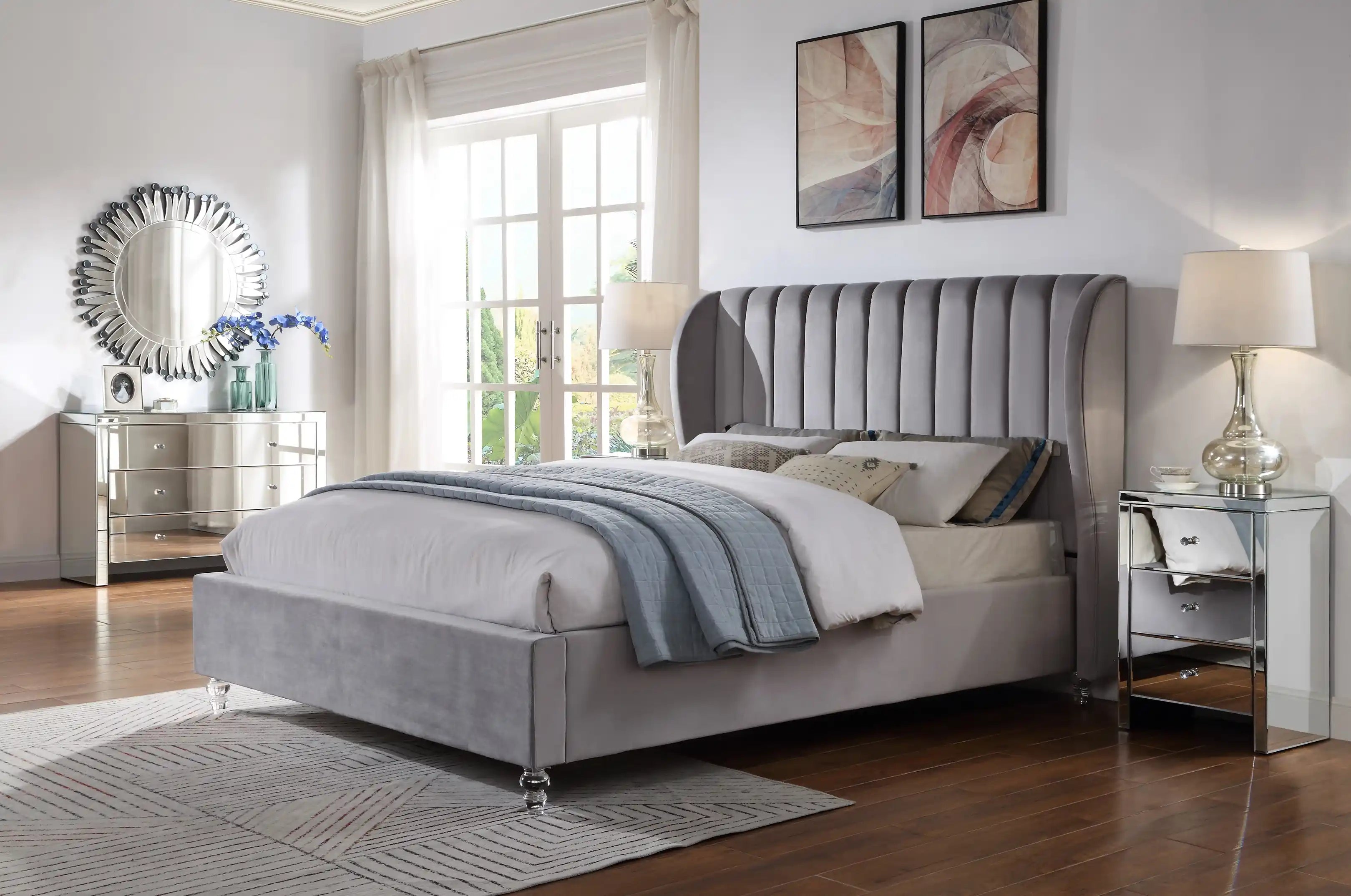 Belair Gas Lift Upholstered Storage Bedframe