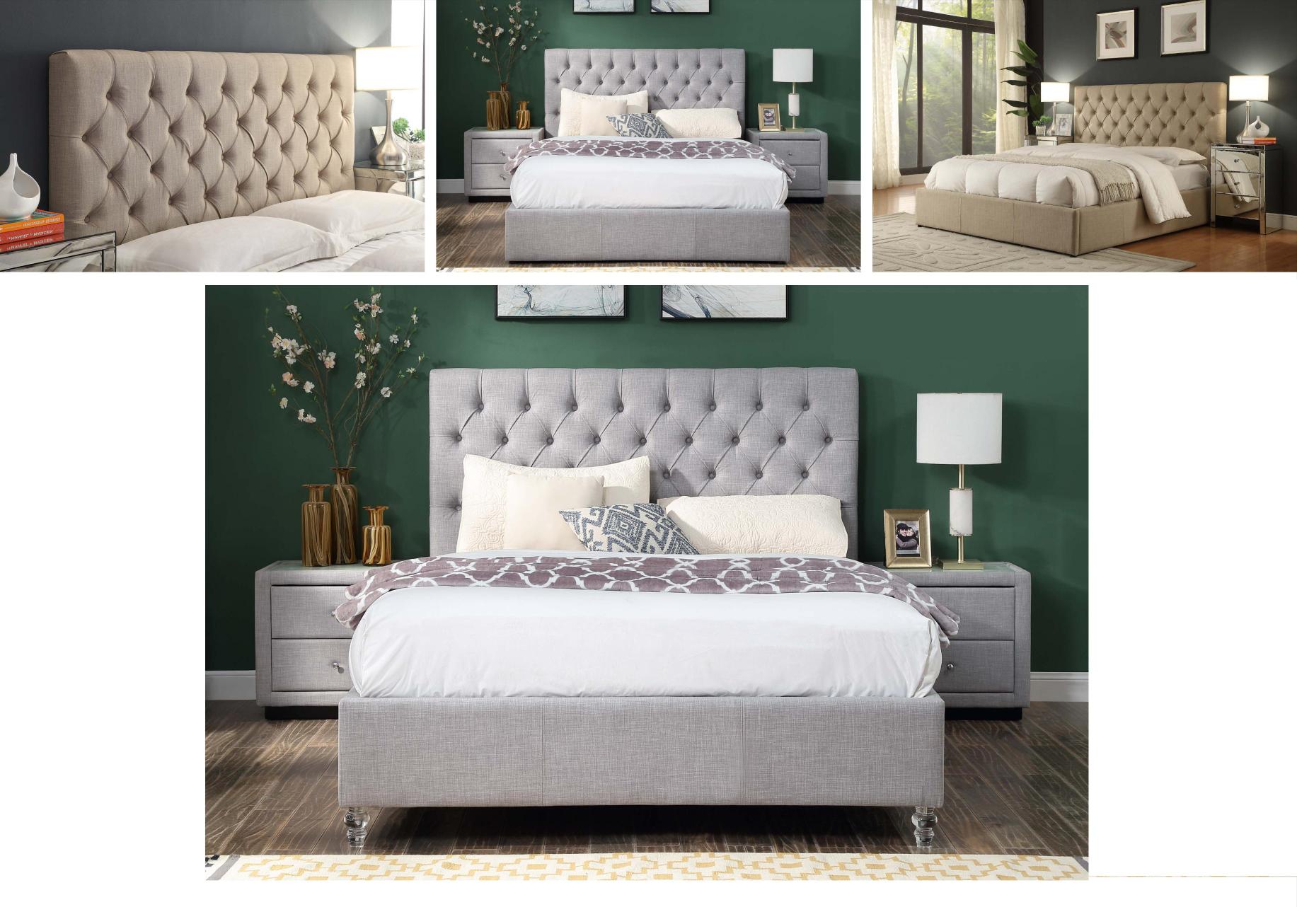 Cameo Gas Lift Upholstered Storage Bed frame