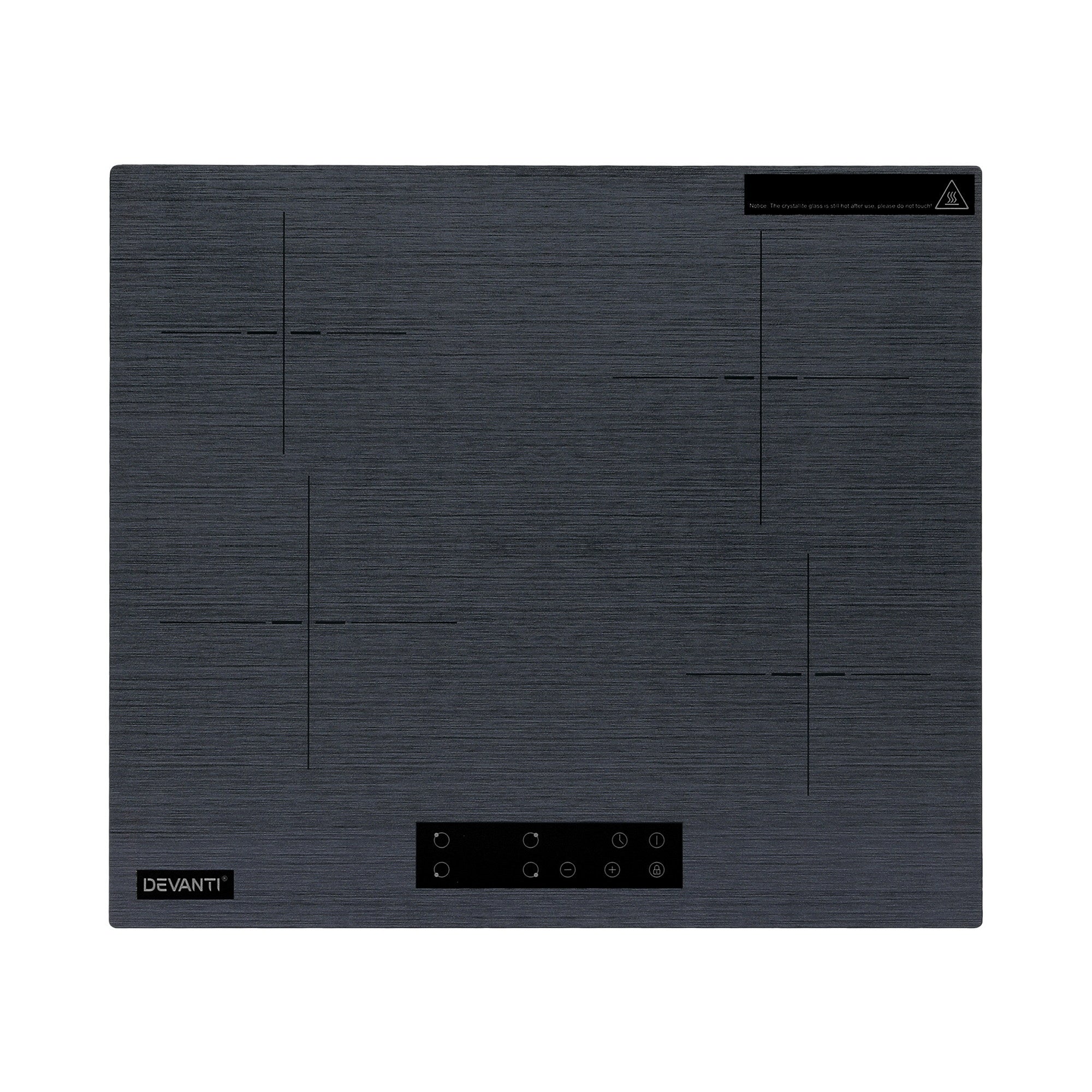 Devanti Electric Ceramic Cooktop 60cm Touch Control Grey