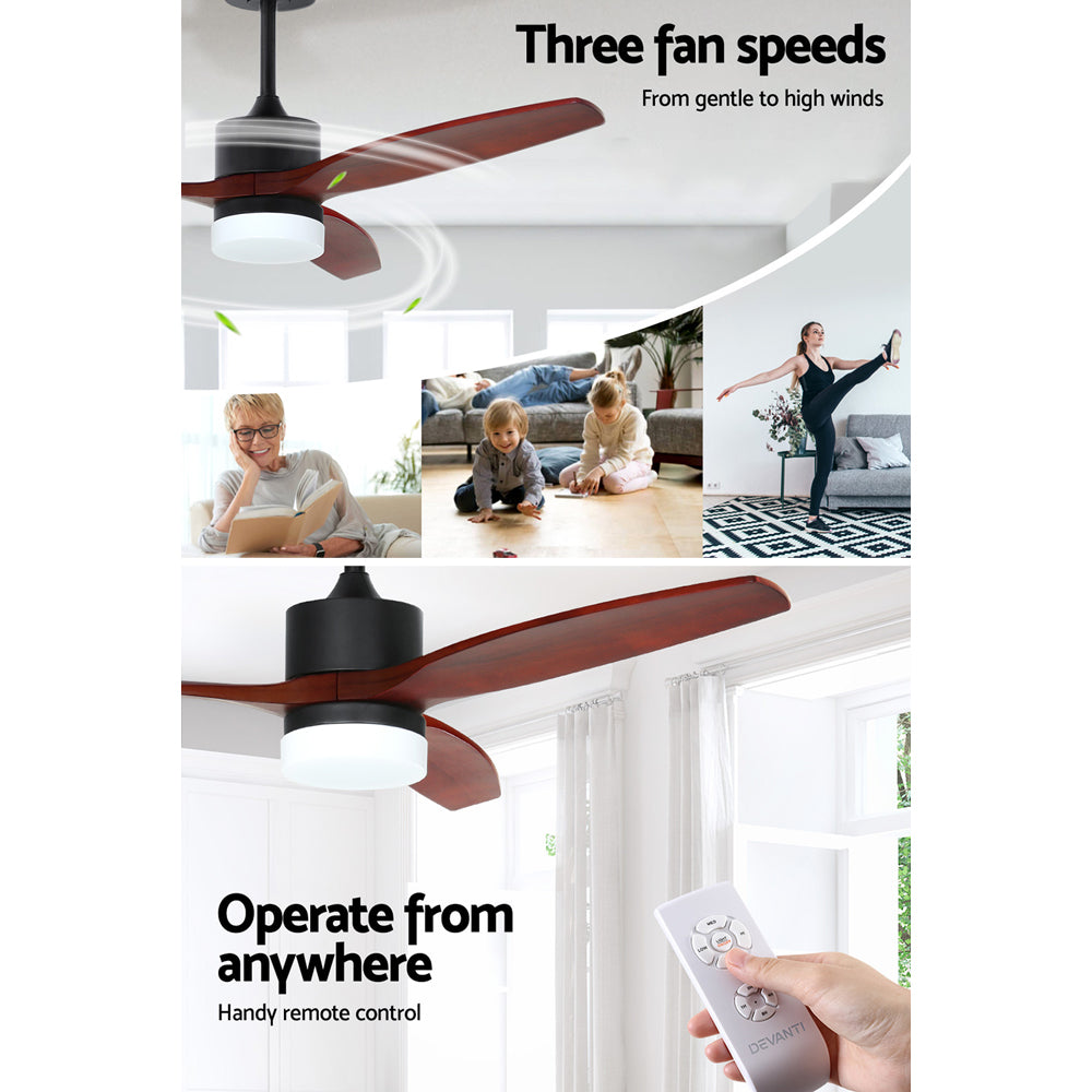 Devanti 52'' Ceiling Fan AC Motor 3 Blades