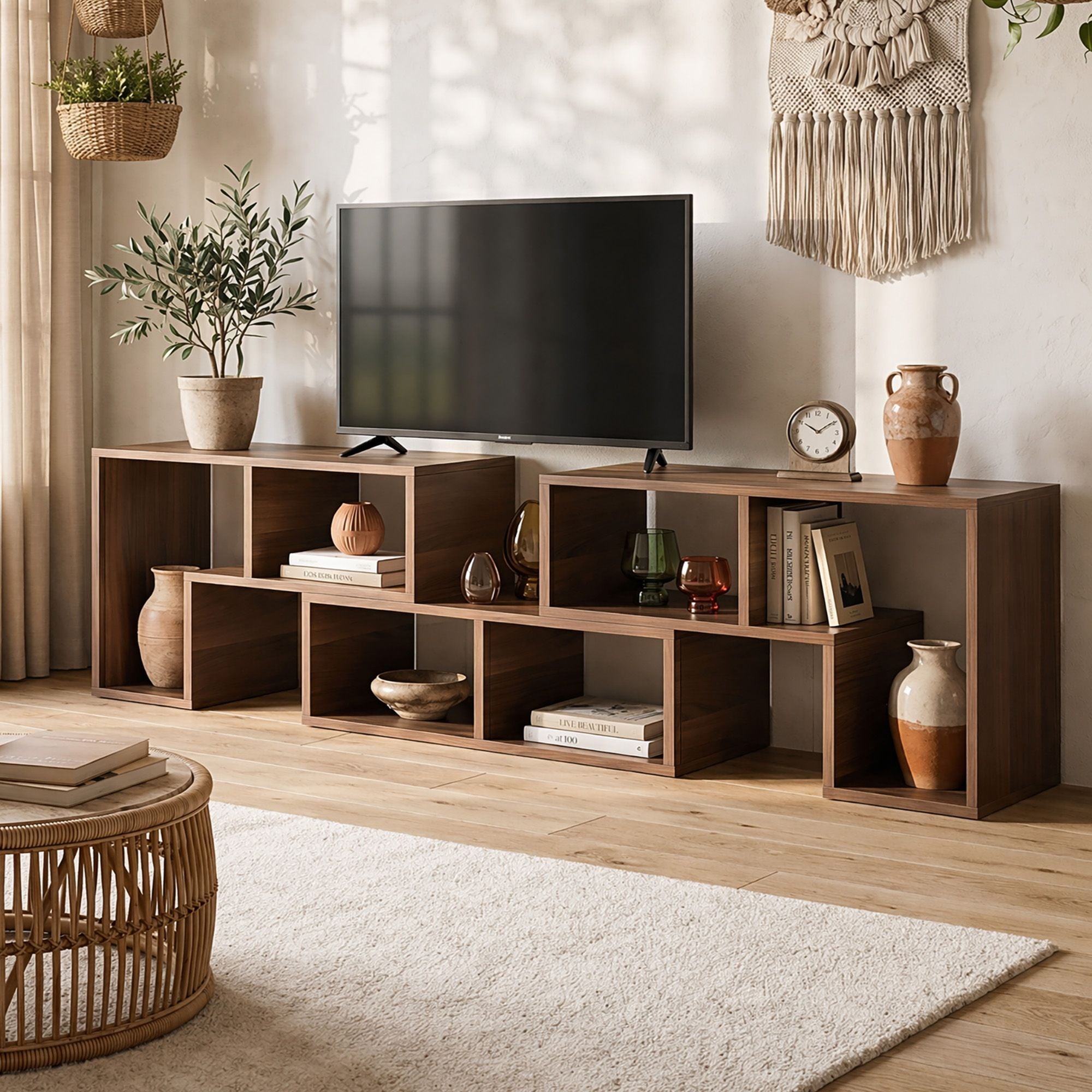Artiss Modular TV Stand 3 Piece Entertainment Unit Adjustable Bookcase Shelf Bedworld
