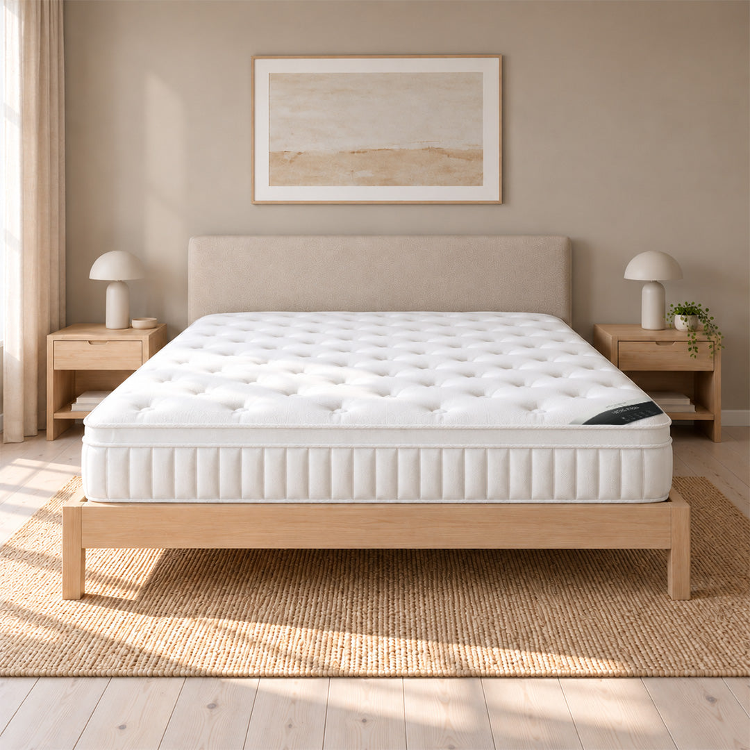 Loren Williams Chiro Collective Ortho Firm+ Mattress full view on bed frame