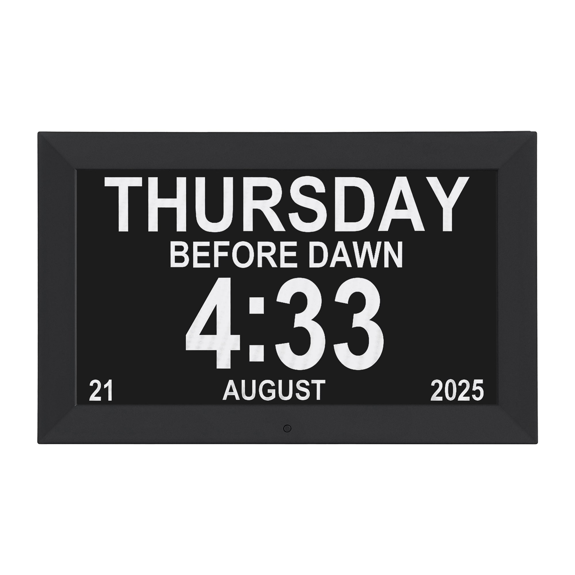 Artiss 10 Digital Day Clock Alarm Calendar Dementia Date Week Desk Clocks Black