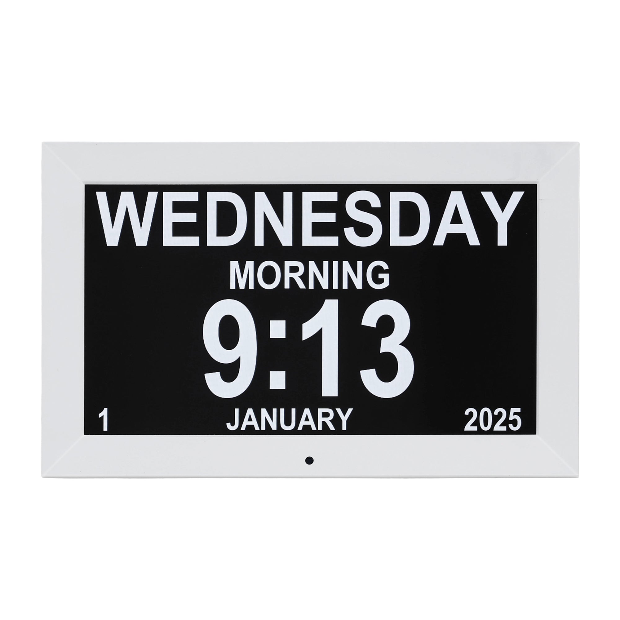 Artiss 10 Digital Day Clock Alarm Calendar Dementia Date Week Desk Clocks White