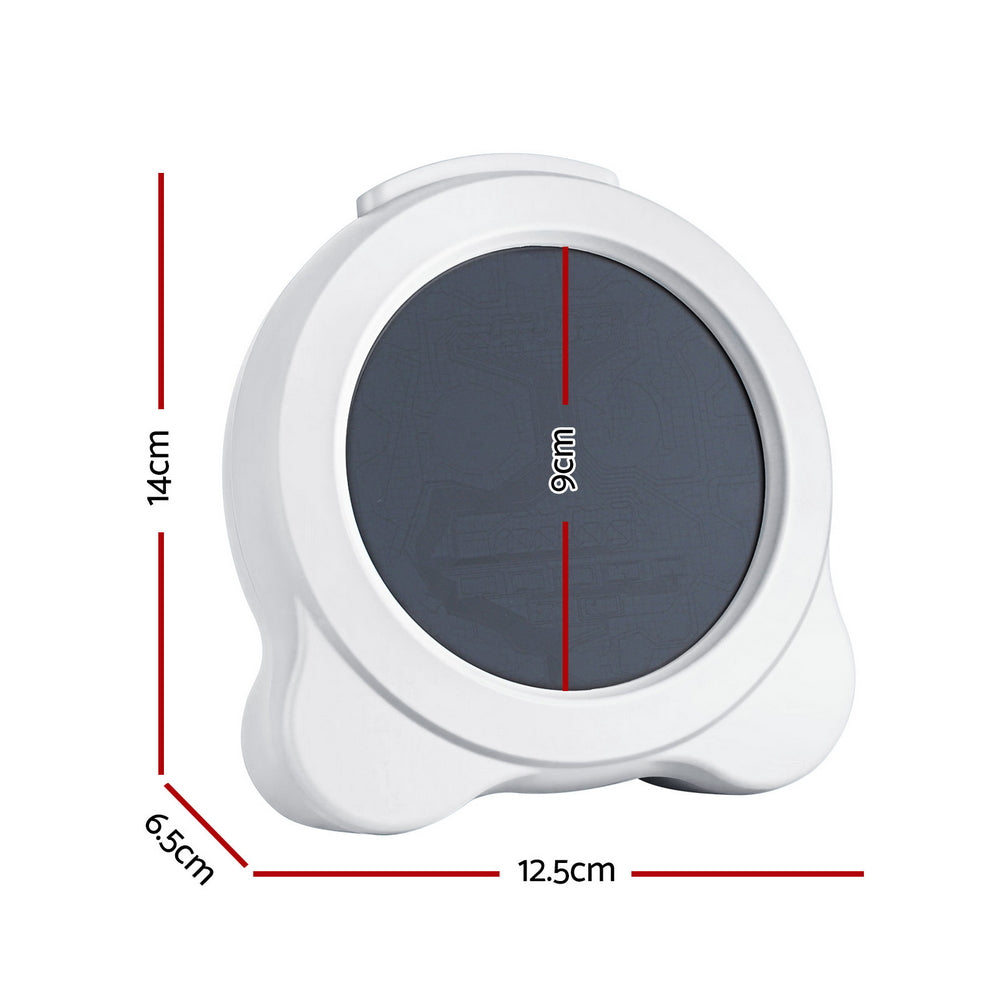 Artiss 3.8" Digital Day Clock Calendar Alarm LCD Display White Bedworld