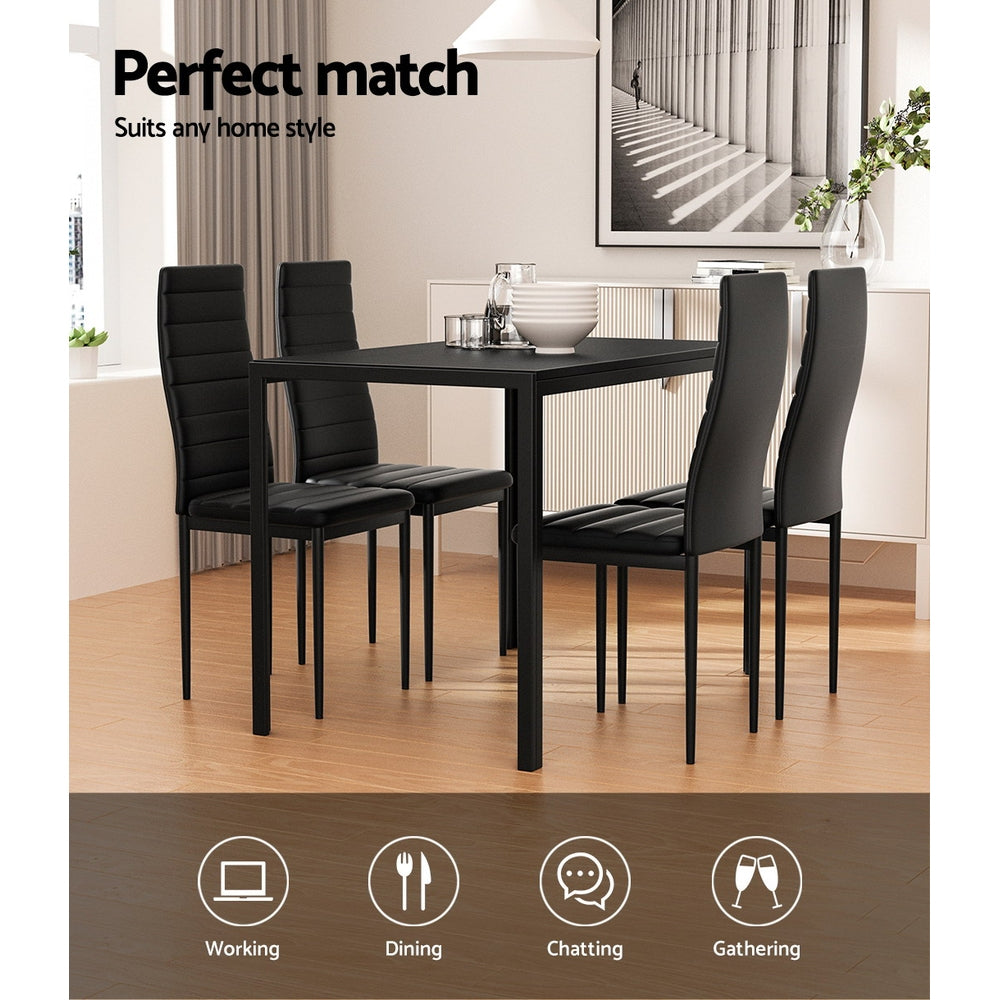 Table Dining Set 4 Chair Set