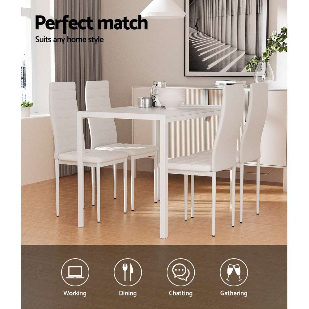 Table Dining Set 4 Chair Set