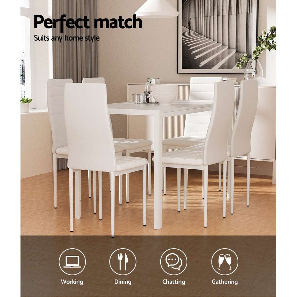 Table Dining Set 6 Chair Set