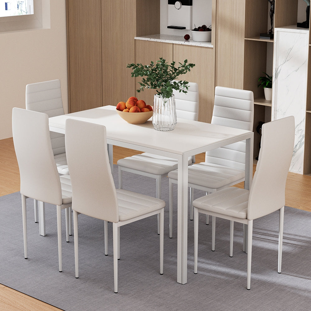 Table Dining Set 6 Chair Set