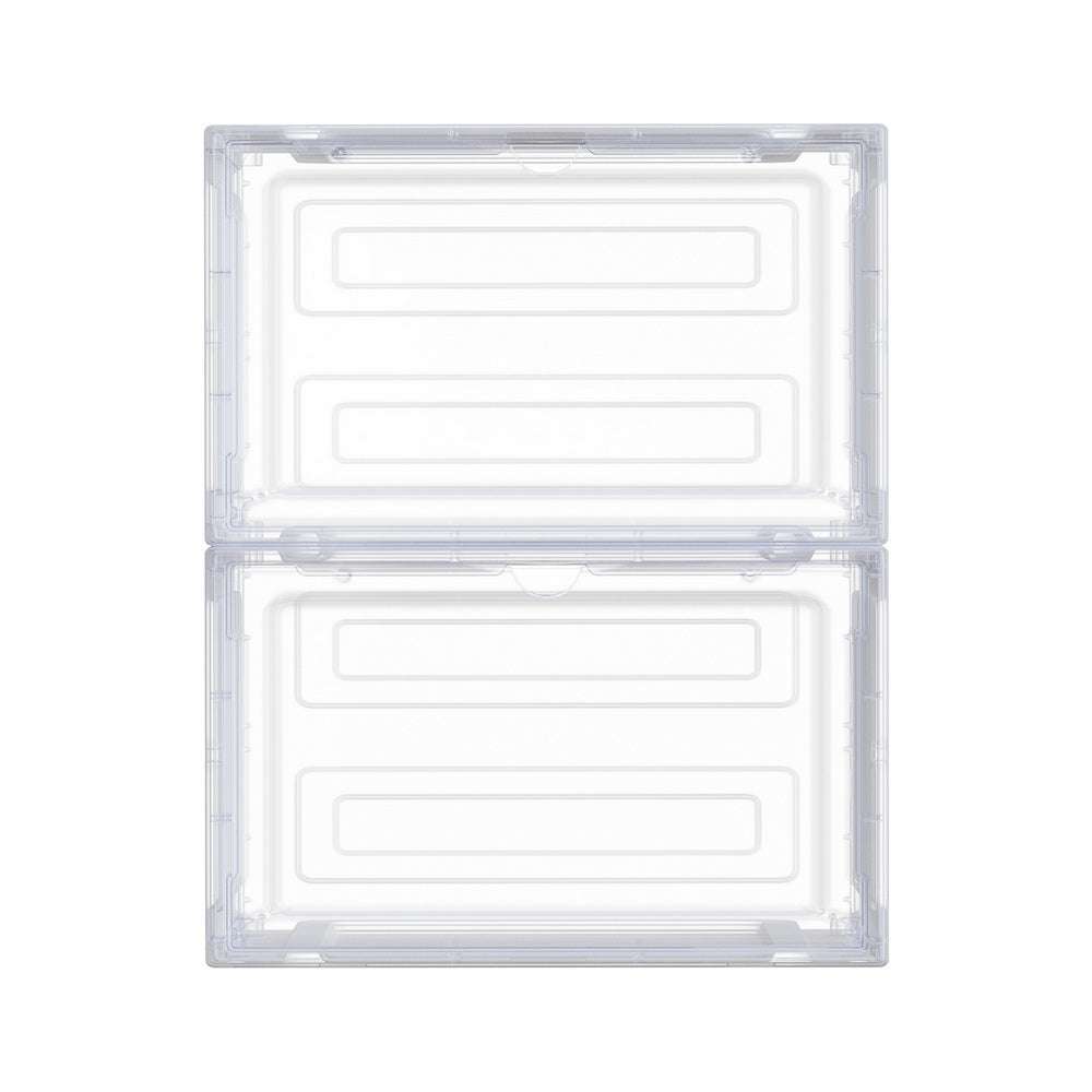 Artiss Shoe Box Rack DIY Set of 2 Stackable Magnetic Door