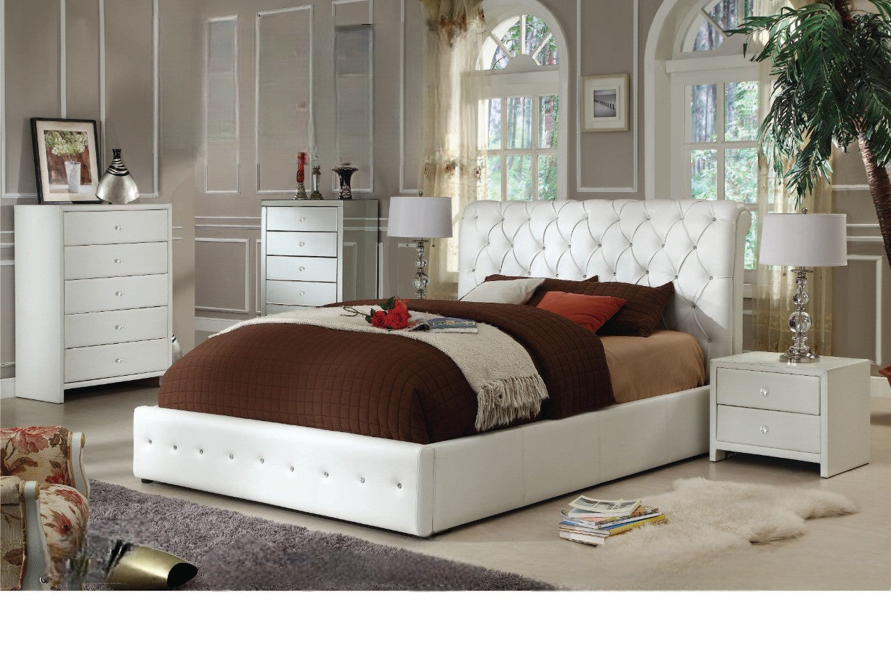 Diamanti Gas Lift PU Storage Bedframe