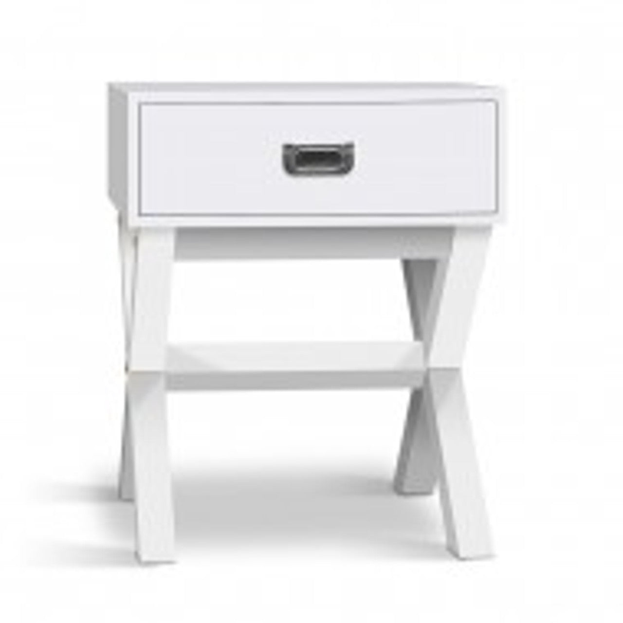 Artiss Single Drawer Dressing Table with Mirror - White