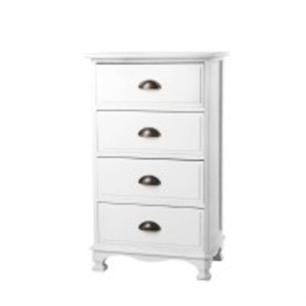Artiss Single Drawer Dressing Table with Mirror - White