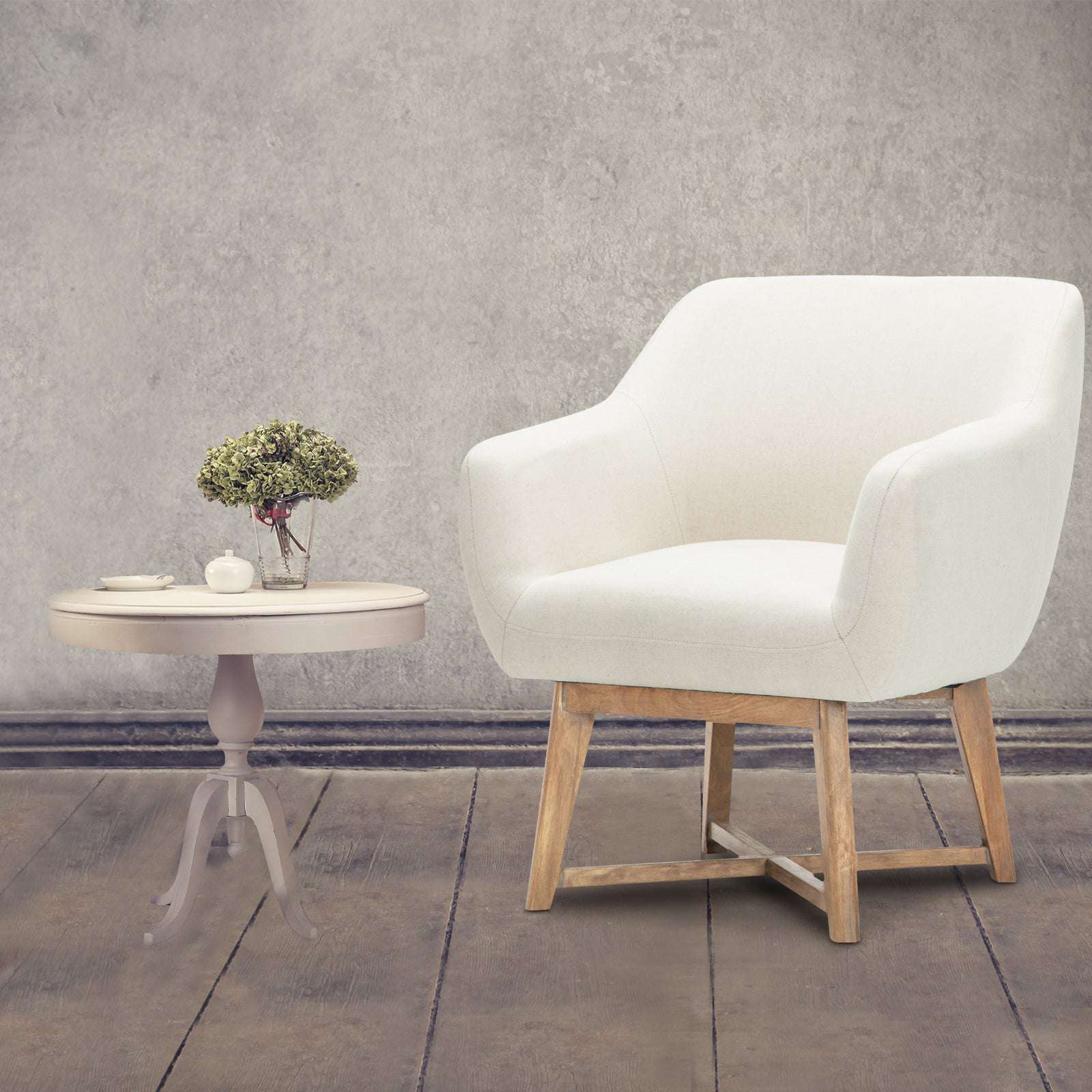 Artiss Armchair Tub Chair Beige Aston