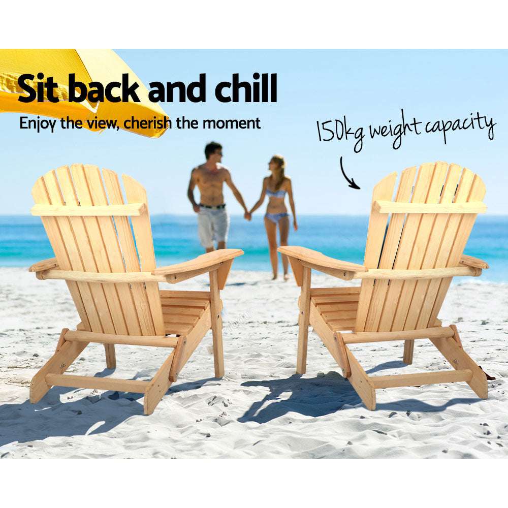 Natural Gardeon Adirondack Outdoor Chair