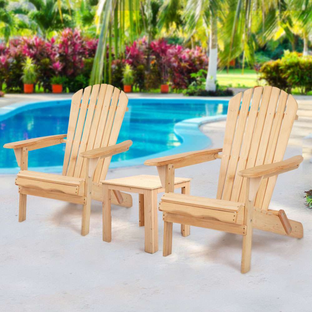 Chairs Wooden Foldable Beach Chair Natural