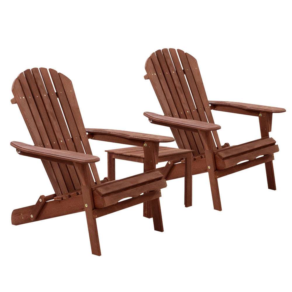 Chairs Wooden Foldable Beach Chair Brown