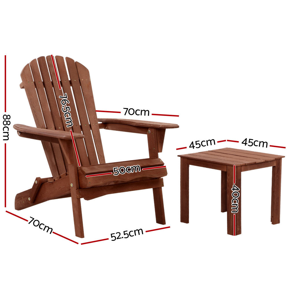 Chairs Wooden Foldable Beach Chair Brown