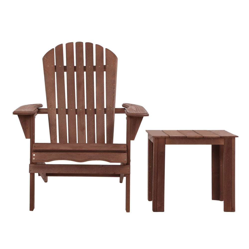 Chairs Wooden Foldable Beach Chair Brown