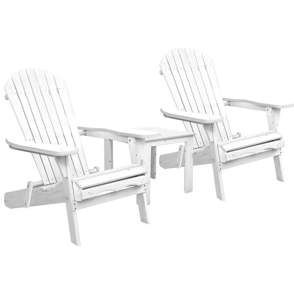 Chairs Wooden Foldable Beach Chair White