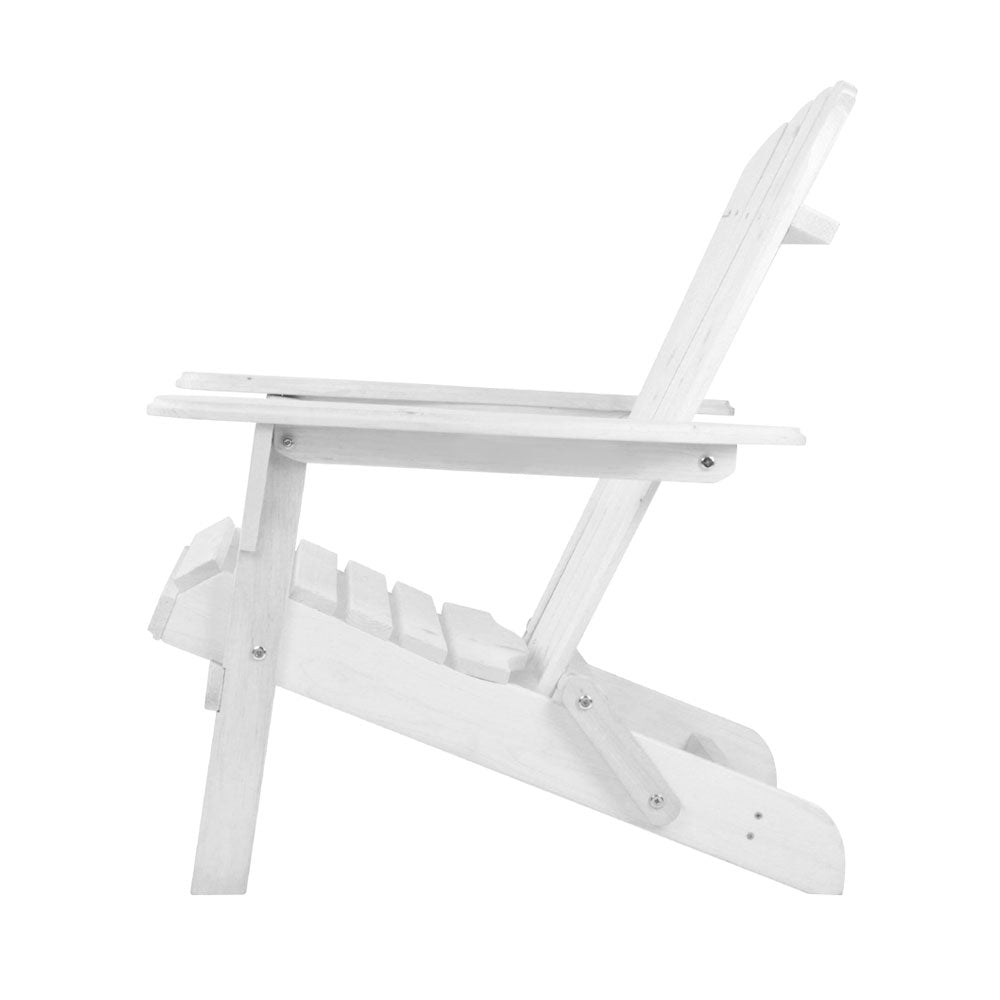 Chairs Wooden Foldable Beach Chair White