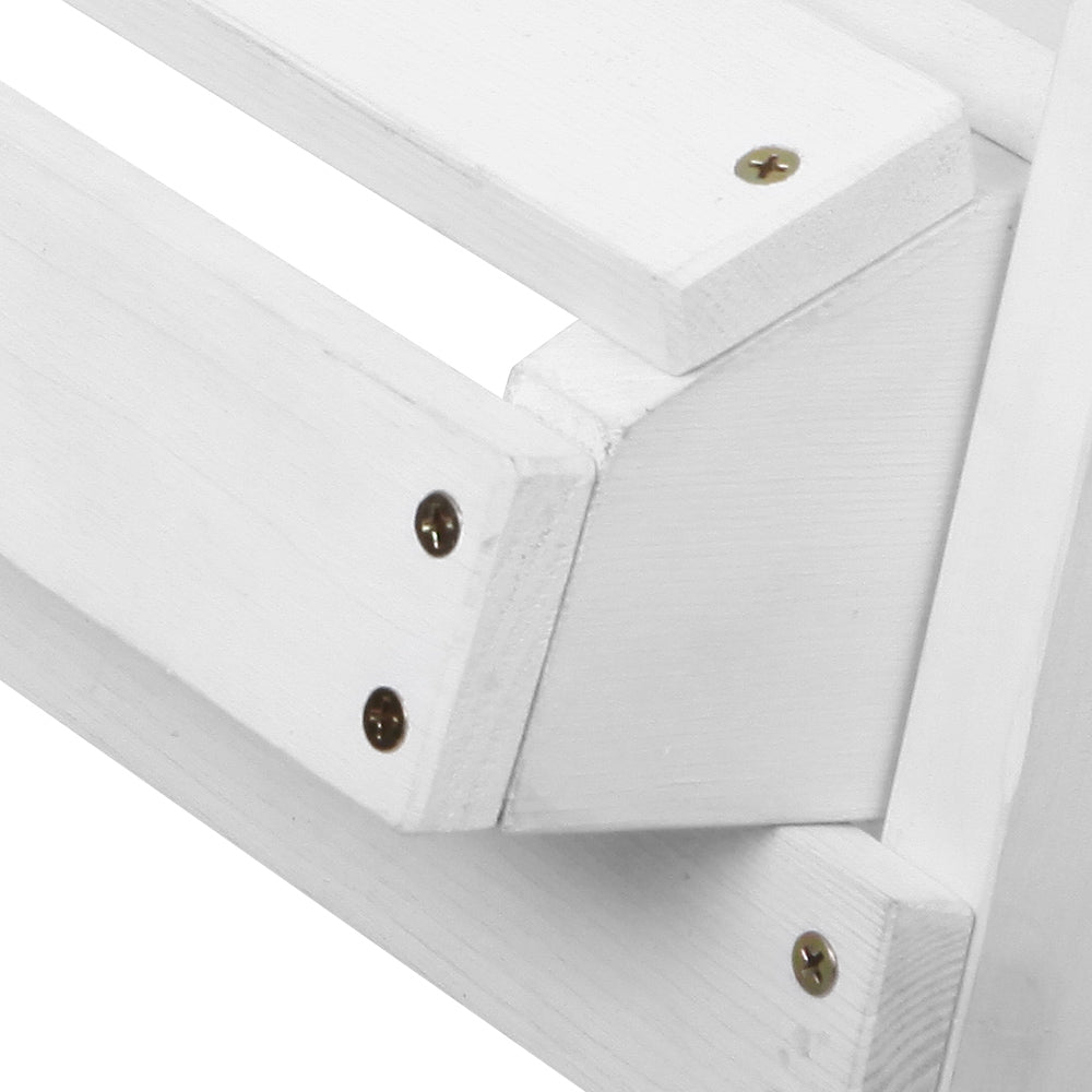 Chairs Wooden Sun Lounge Patio Furniture White