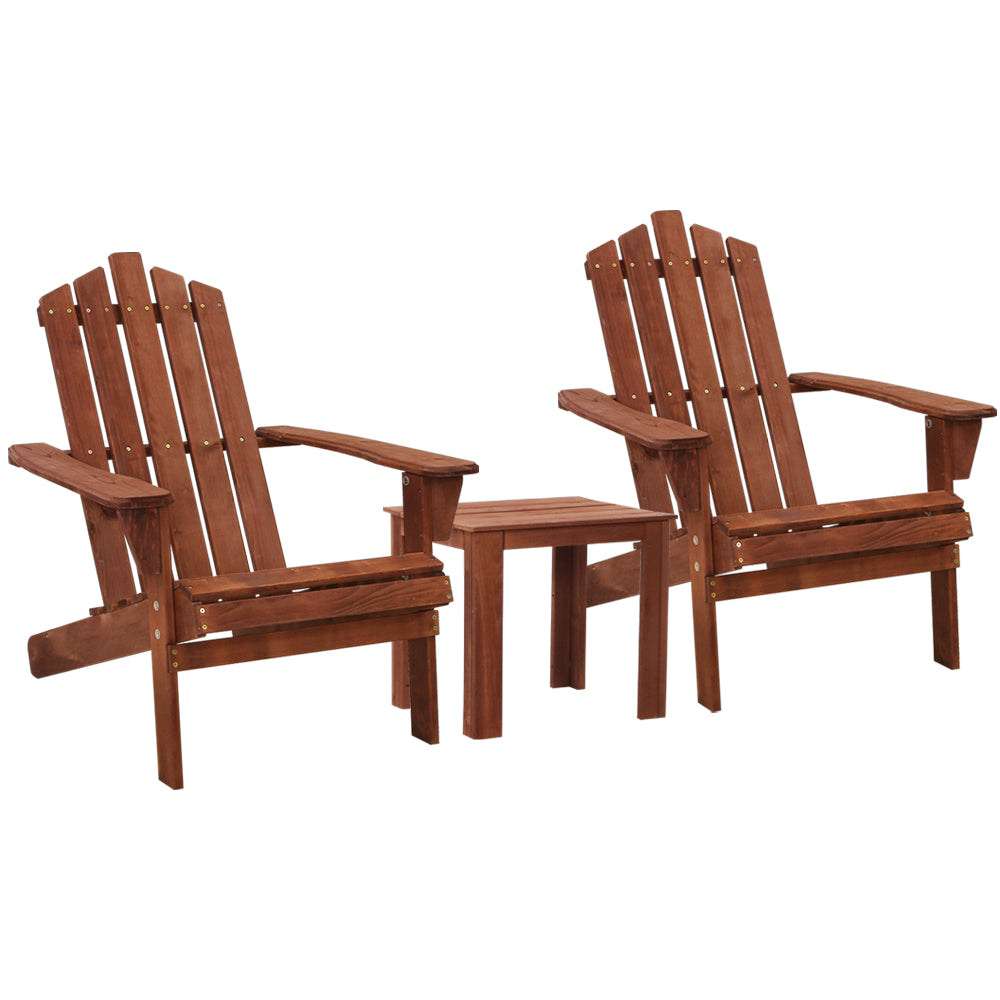 Gardeon 3PC Adirondack Outdoor Table