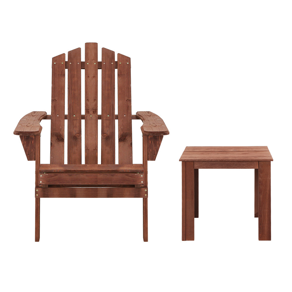 Gardeon 3PC Adirondack Outdoor Table