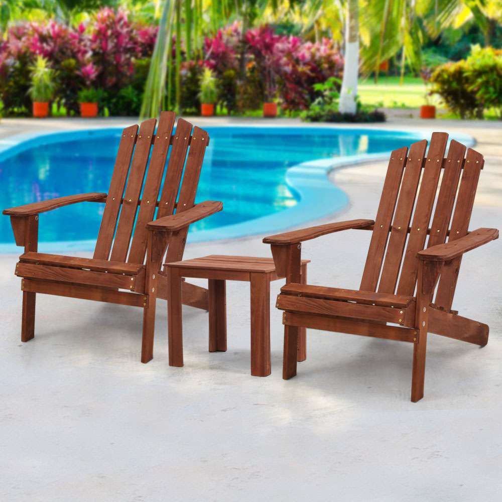 Gardeon 3PC Adirondack Outdoor Table