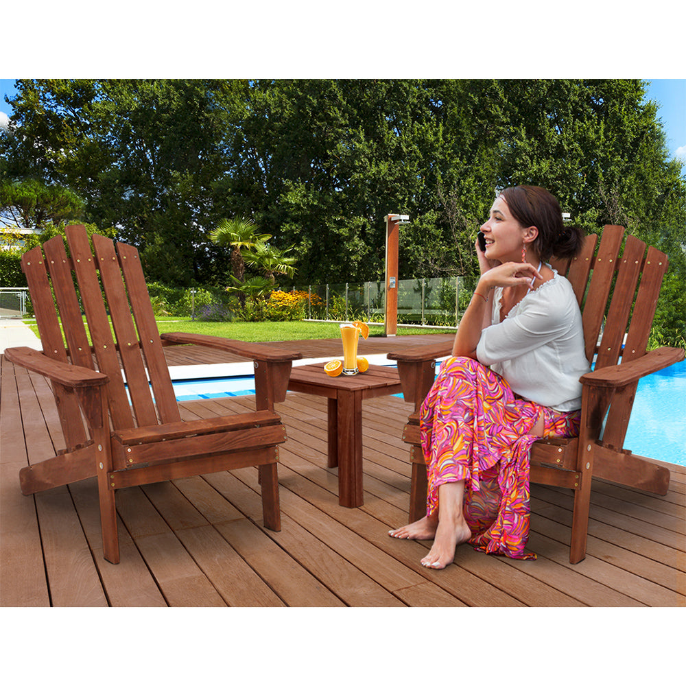 Gardeon 3PC Adirondack Outdoor Table