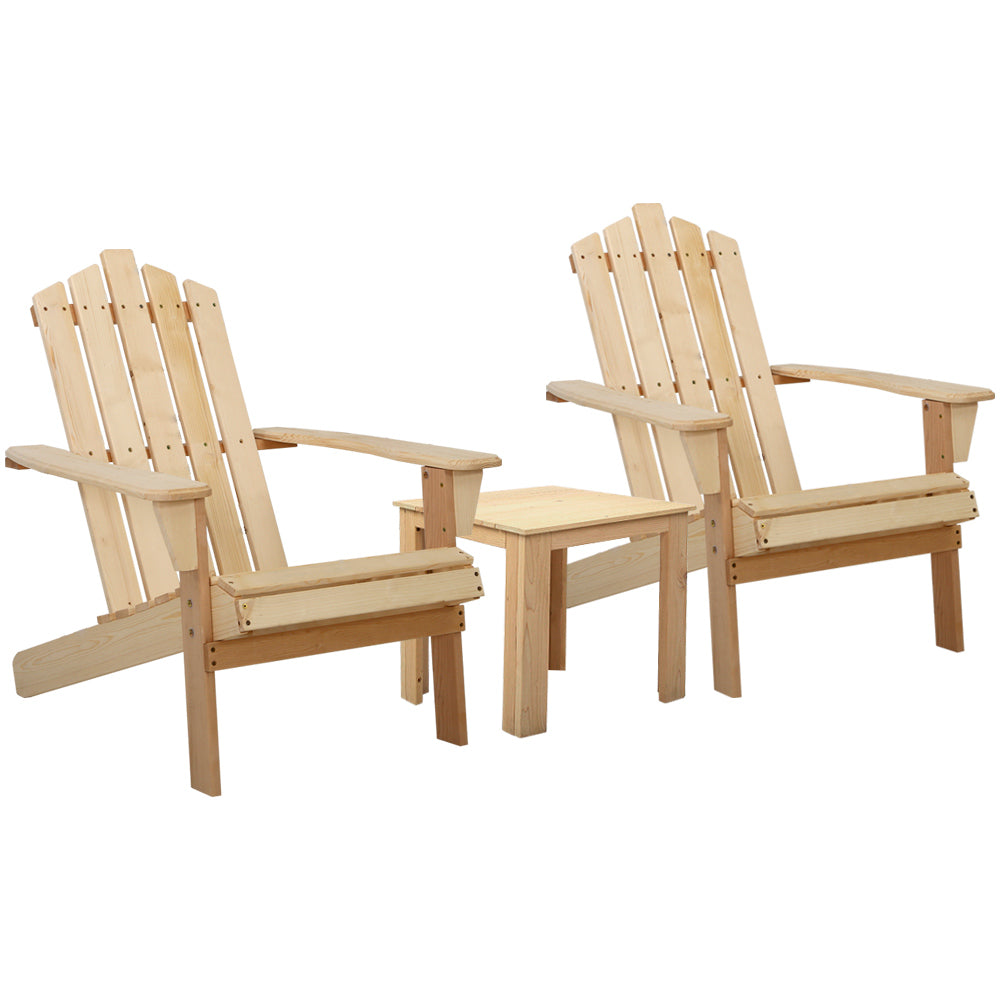 Gardeon 3PC Adirondack Outdoor Table
