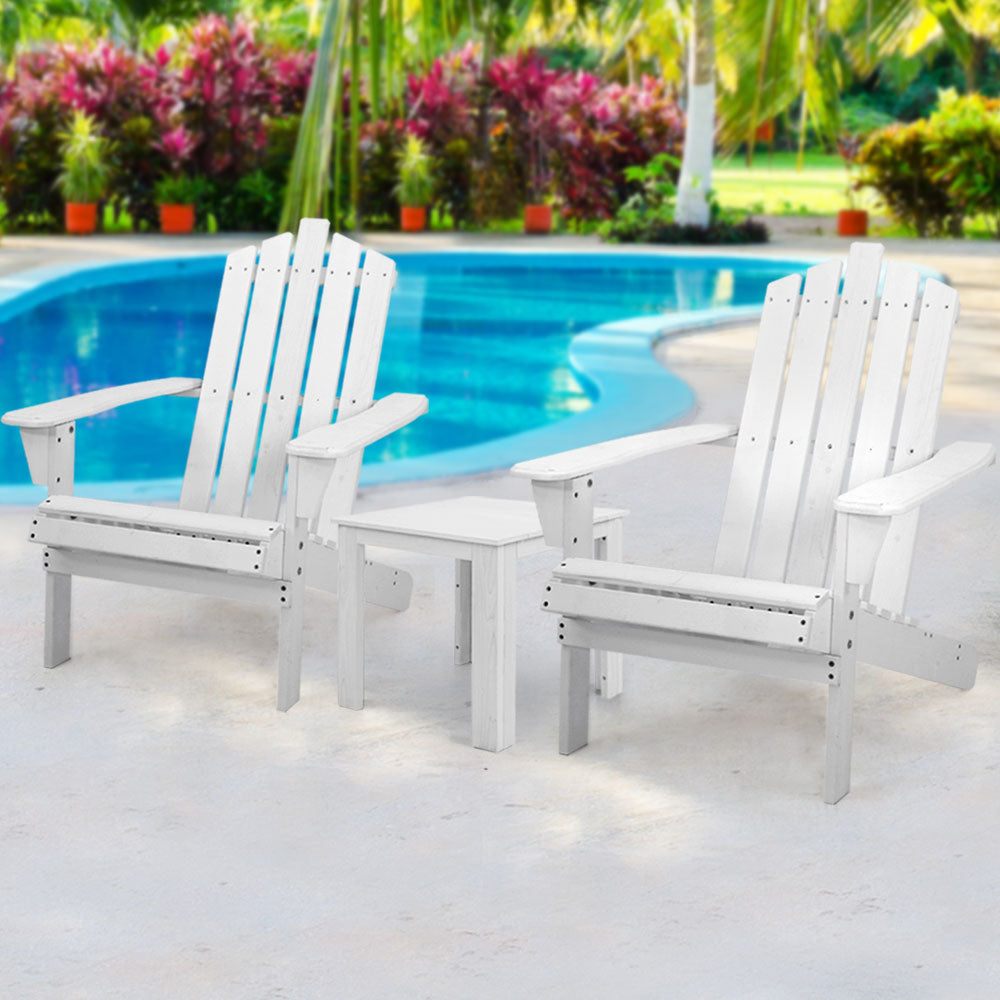 Gardeon 3PC Adirondack Outdoor Table