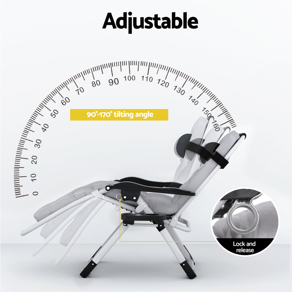 Gardeon Sun Lounge Folding Lounger Camping