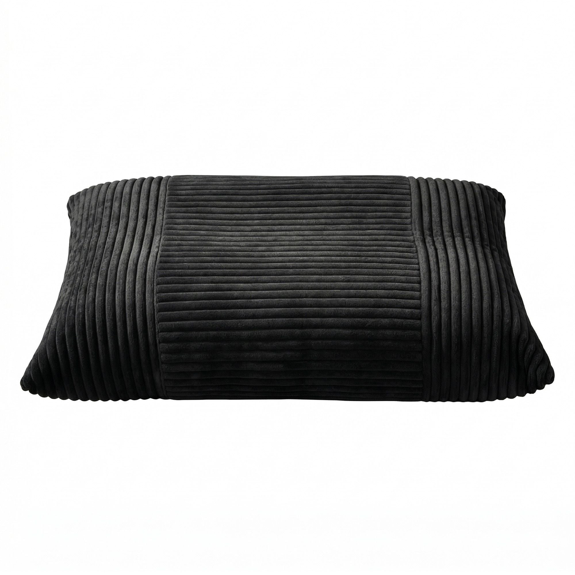Artiss 3-in-1 Bean Bag Chair for Living Room Convertible Floor Sofa Dark Grey Bedworld