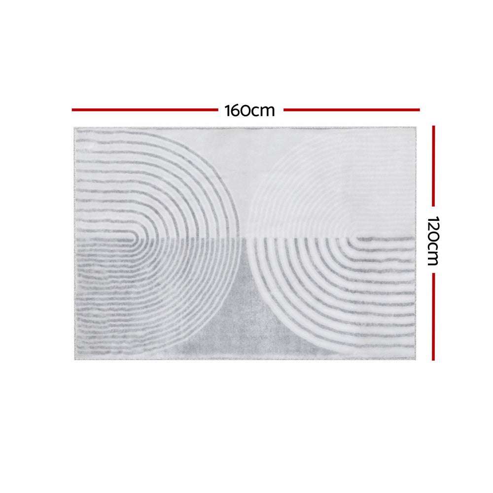 Artiss Rug 120x160cm Area Rug Washable Mat Large Carpet Faux Rabbit Fur Cyril