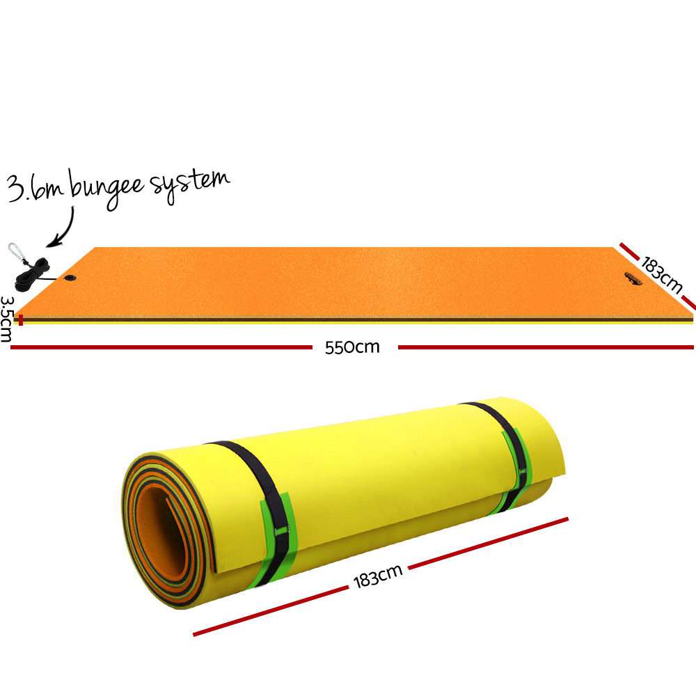 8m Foam Pad Swimming Pool Island Platform