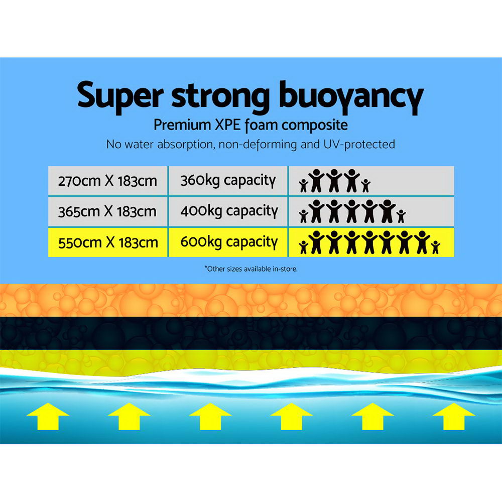 8m Foam Pad Swimming Pool Island Platform