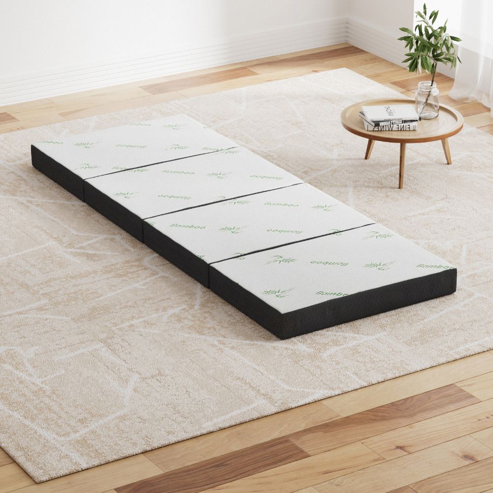 Giselle Bedding Foldable Mattress Folding Foam Sofa Bed Mat Bamboo Bedworld