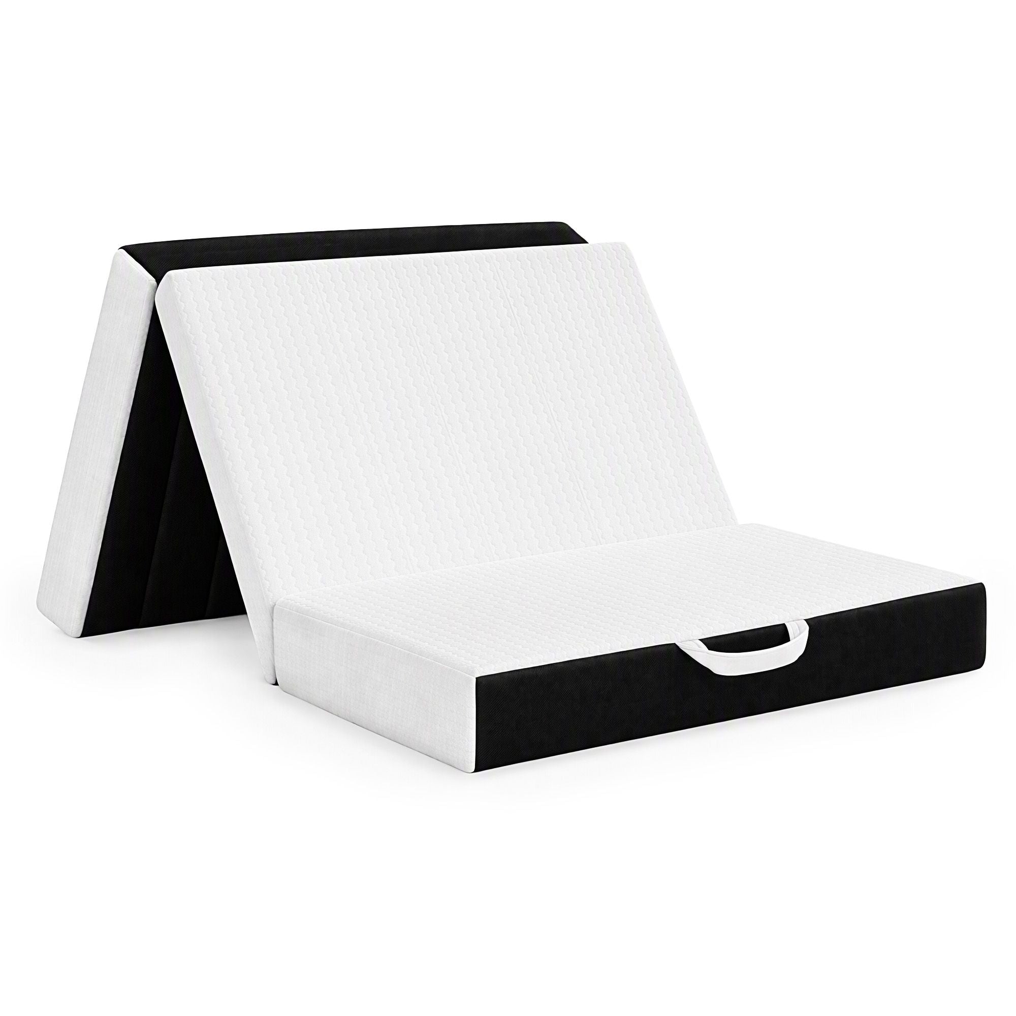 Giselle Folding Mattress Single 15cm Foldable Trifold Tencel Floor Guest Bed Mat Bedworld