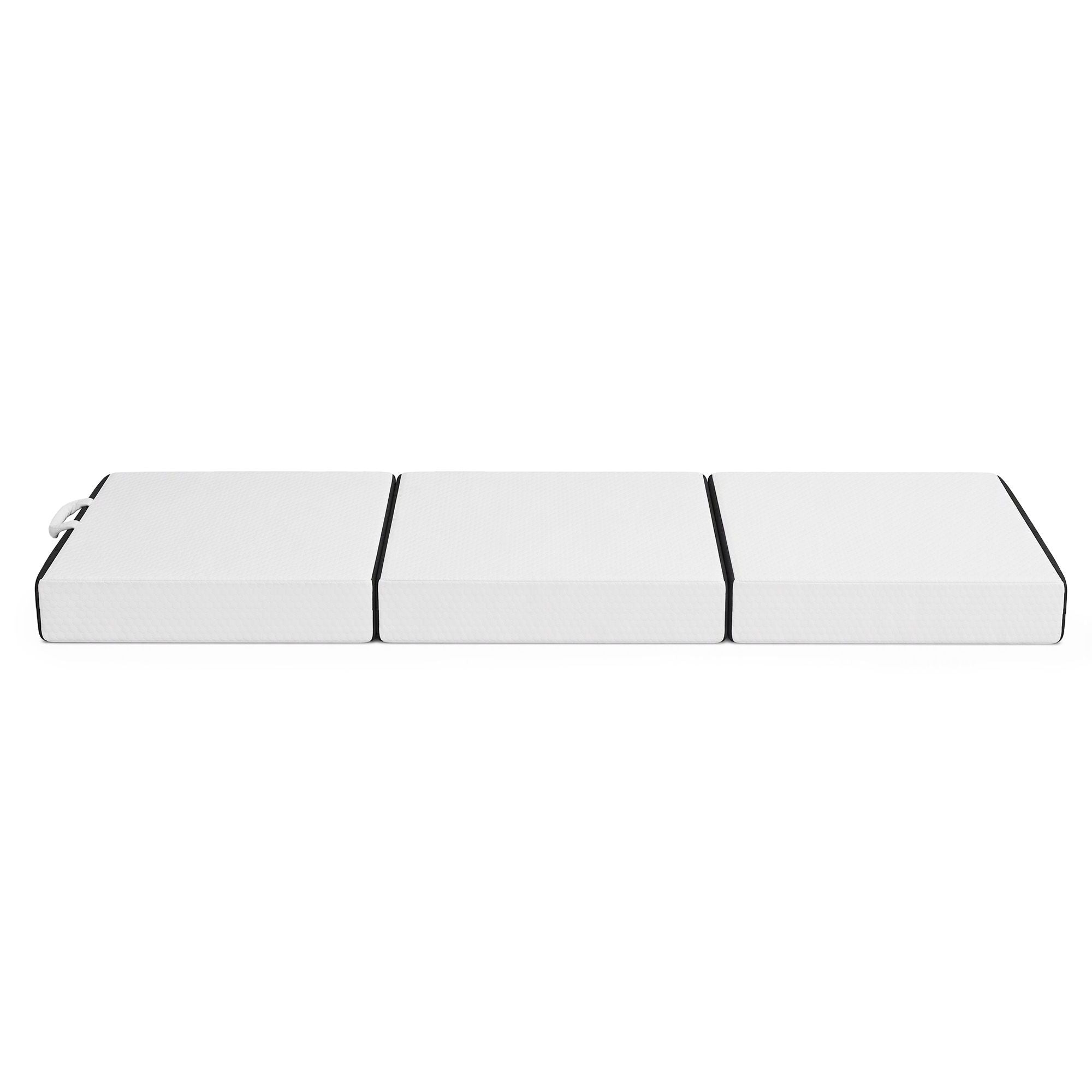 Giselle Folding Mattress Single 15cm Foldable Trifold Tencel Floor Guest Bed Mat Bedworld