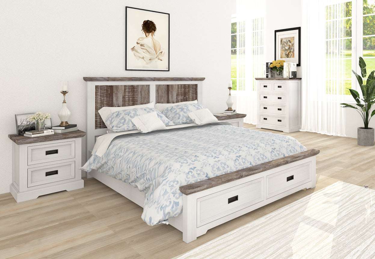 Folkestone Timber Drawer 4 Piece Bedroom Suite