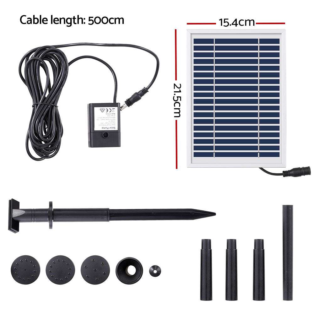 Gardeon Solar Pond Pump Submersible Powered Garden Pool Water Fountain Kit 4