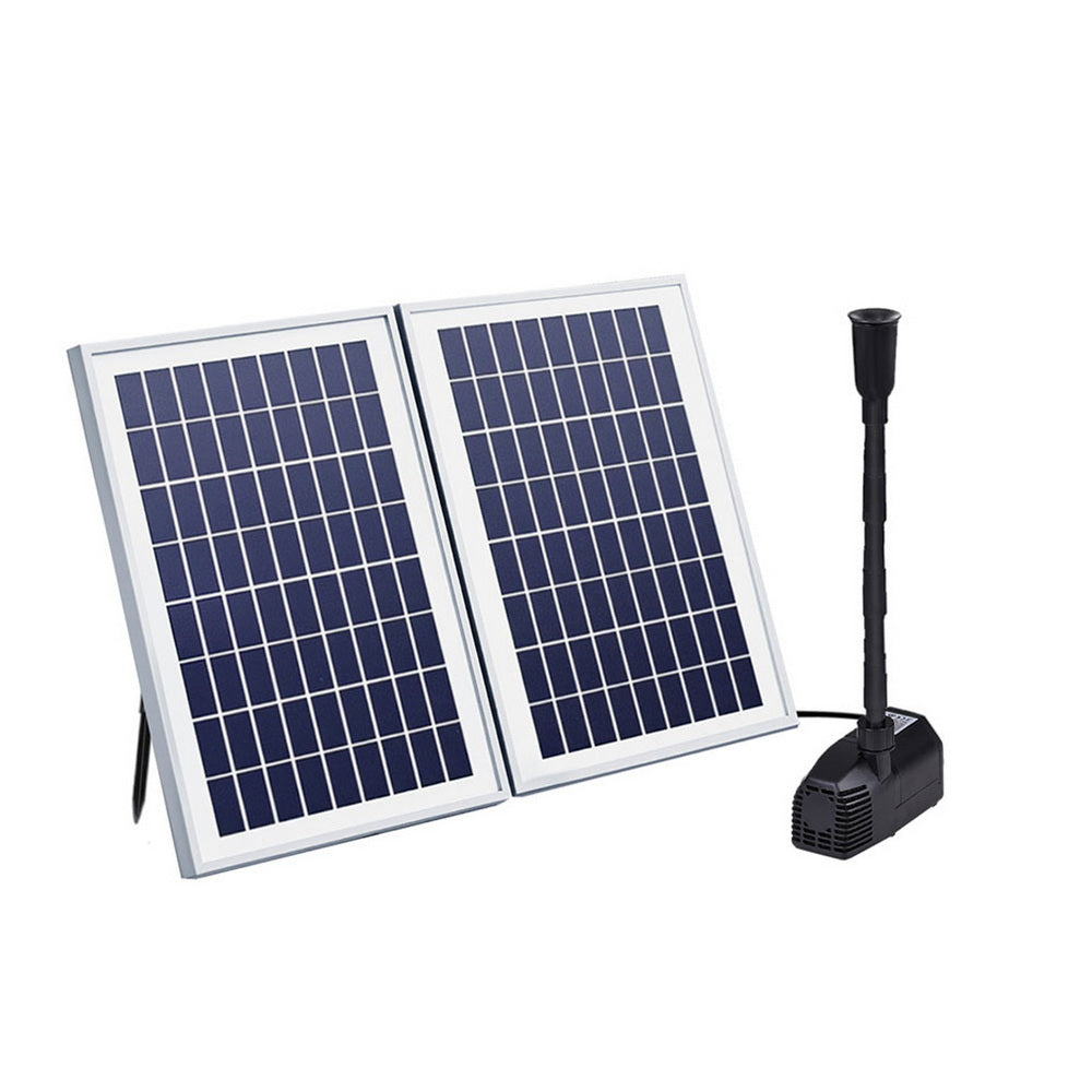 Gardeon Solar Pond Pump Submersible Water Fountain Kit with 2 Panels 1600L/H