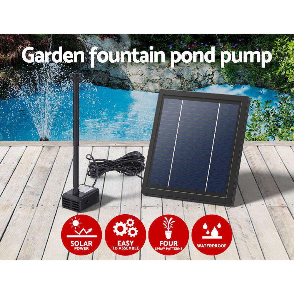 Gardeon Solar Pond Pump Submersible Powered Garden Pool Water Fountain Kit 6