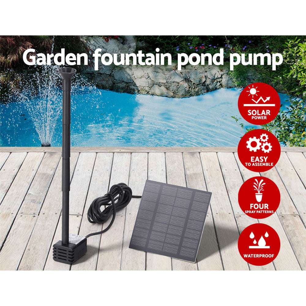Gardeon Solar Pond Pump Submersible Powered Garden Pool Water Fountain Kit 2