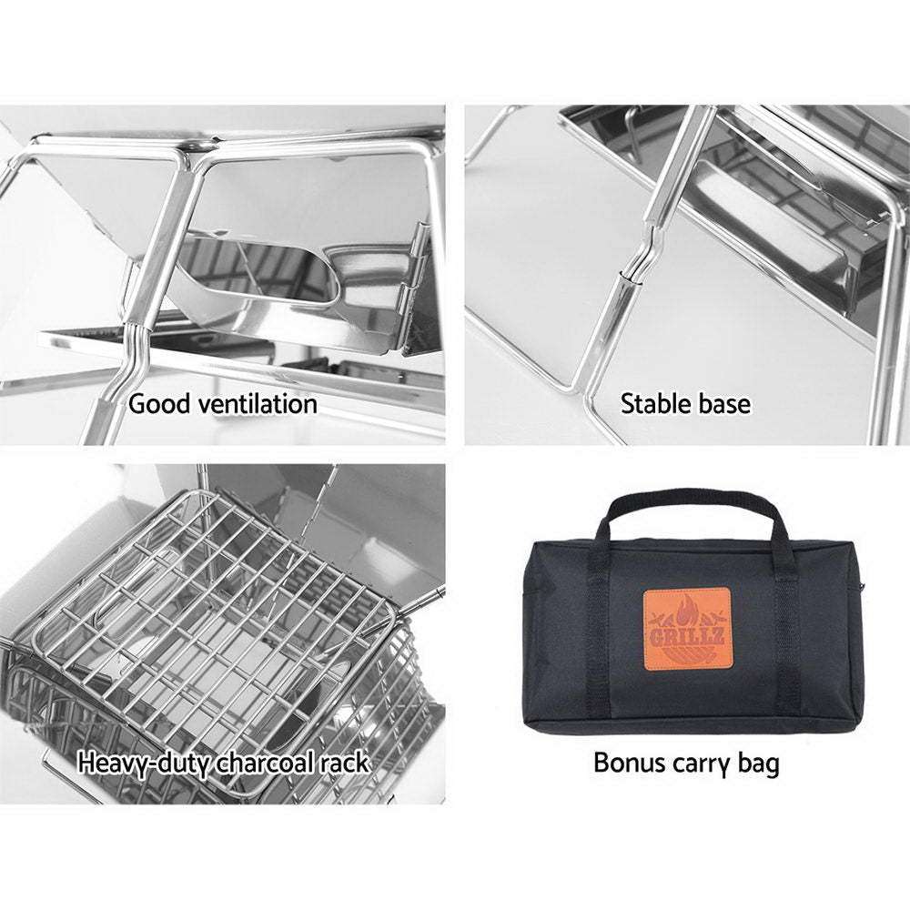 Grillz Fire Pit BBQ Grill