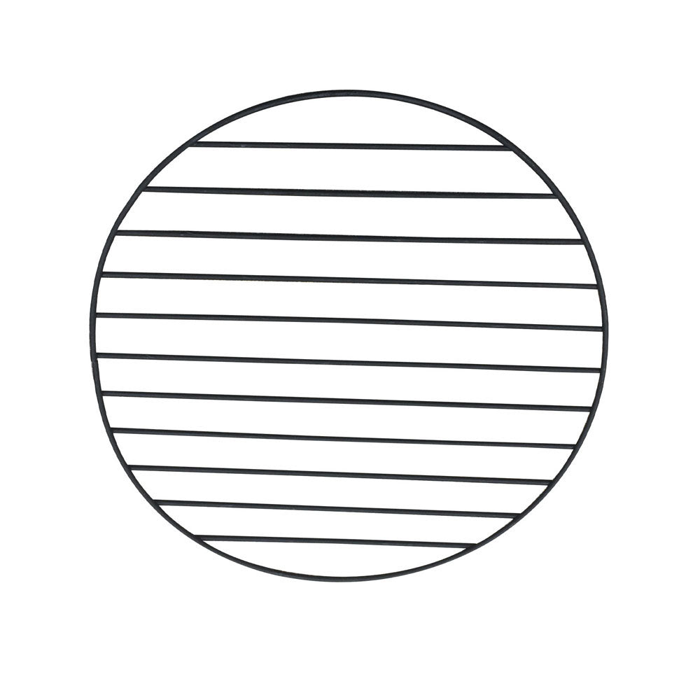 Mesh dome cover for charcoal BBQ grill, round black frame