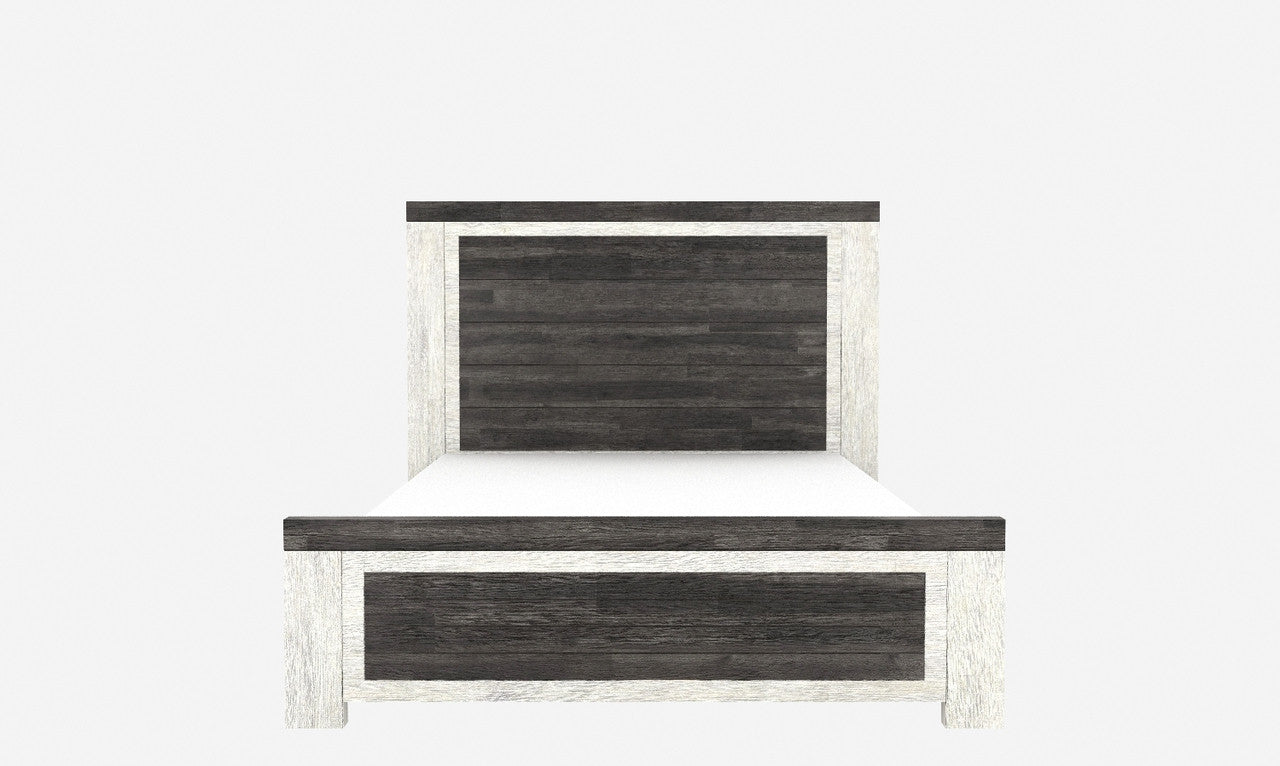 Freida Acacia Timber Wood Bed Frame - front view